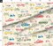 Beach Cruisers Surf Cars Surfing Palm Trees Retro Custom Printed Fabric by Spoonflower Various Fabrics by the Yard or Fat Quarter